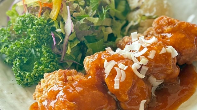 鶏の竜田揚げチリソース