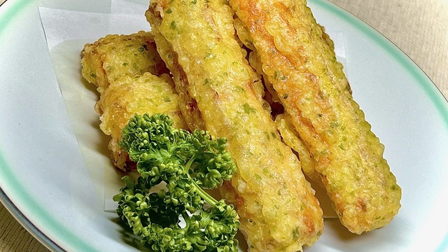 ちくわの磯部揚げ